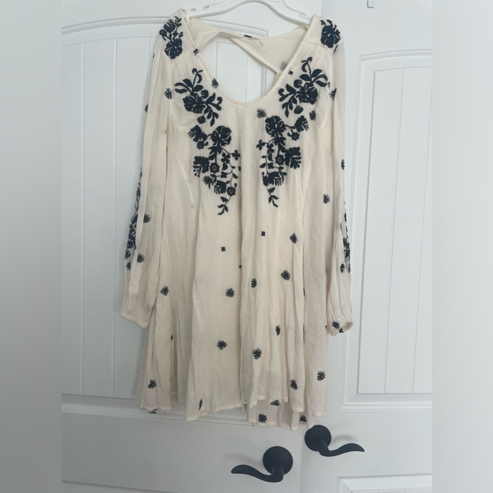 Free people long sleeve floral dress